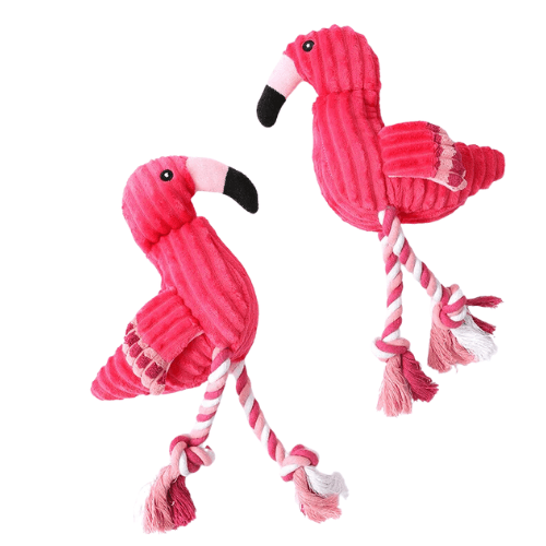 Pelúcia de Flamingo Festivo para Cães e Gatos