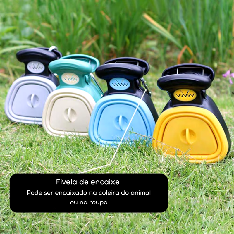 Pá de Coleta Dobrável com Sacos para Pets | Ideal para Viagens e Passeios