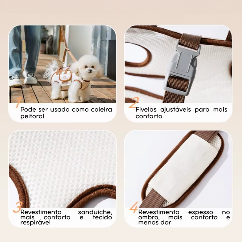 Bolsa de Transporte Moderna para Pets – Conforto e Estilo em Viagens