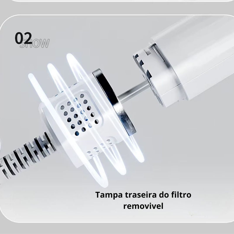 Secador para Pets com Controle de Temperatura | Botão de Expulsão de Pelos nas Cerdas