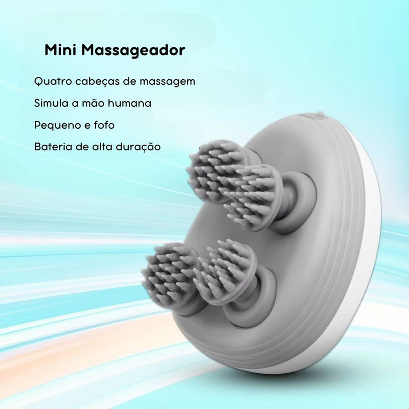 Massageador Elétrico Portátil para Pets Ansiosos – Uso Seco e Molhado