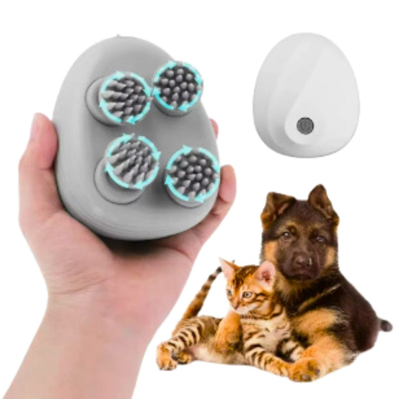 Massageador Elétrico Portátil para Pets Ansiosos – Uso Seco e Molhado