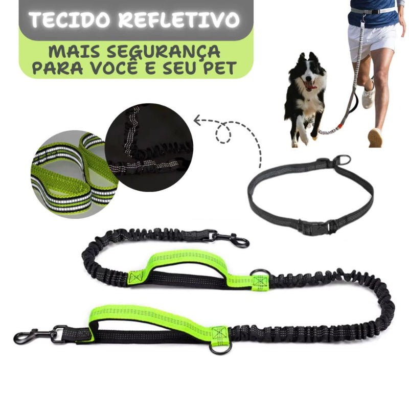 Guia Mãos Livres para Pets - Ideal para Corridas e Caminhadas ao Ar Livre