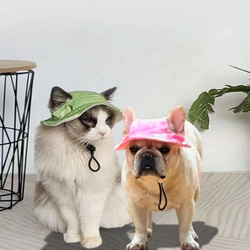 Chapéu de Sol para Pets – Proteção UV e Estilo para Cães e Gatos