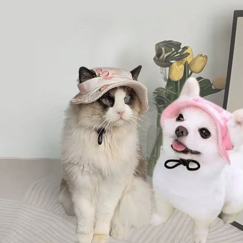 Chapéu de Sol para Pets – Proteção UV e Estilo para Cães e Gatos