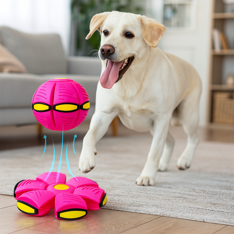Bola Interativa Voadora – Seu cão nunca se divertiu tanto!