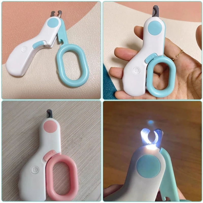 Cortador de Unha com LED para Pets – Corte Seguro com Iluminação e Precisão