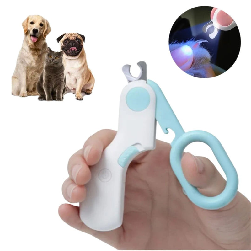 Cortador de Unha com LED para Pets – Corte Seguro com Iluminação e Precisão