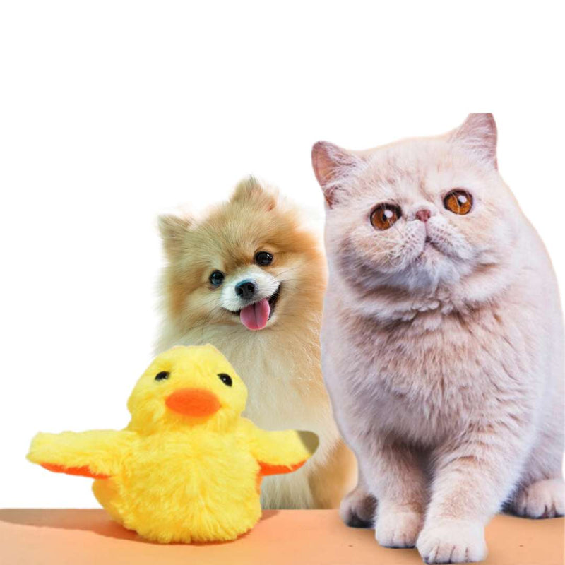 Brinquedo Interativo Pato Pula-Pula: Acessório Divertido para Cães e Gatos
