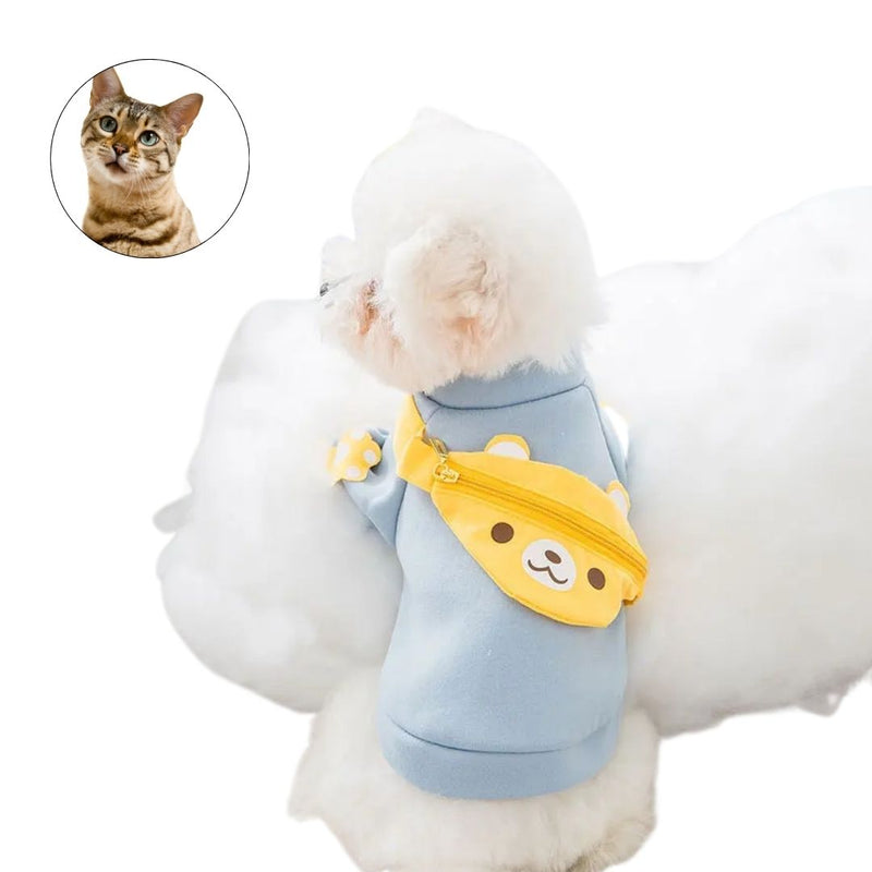 Camisa com Pochete para Pets – Estilo e Conforto para Cães e Gatos em Passeios