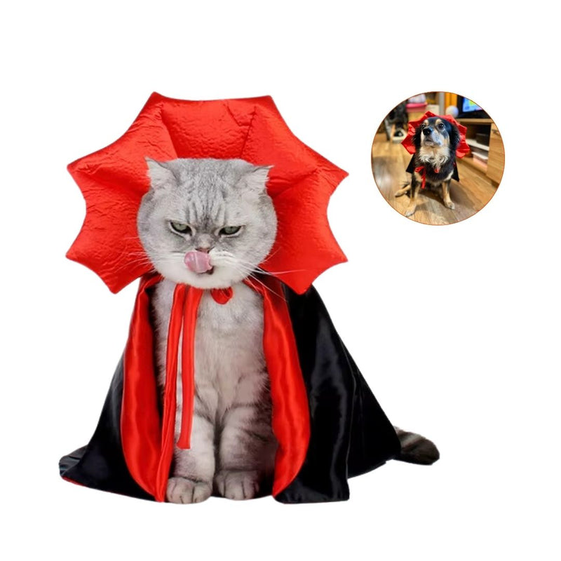 Fantasia Capa de Vampiro para Pets – Com Ajuste Fácil