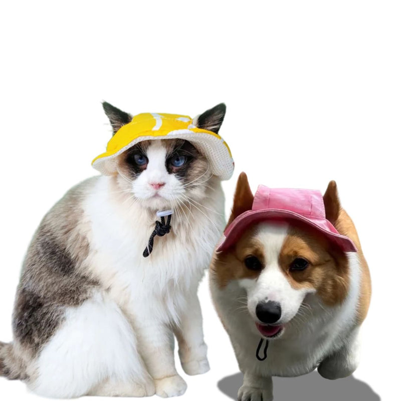 Chapéu de Sol para Pets – Proteção UV e Estilo para Cães e Gatos