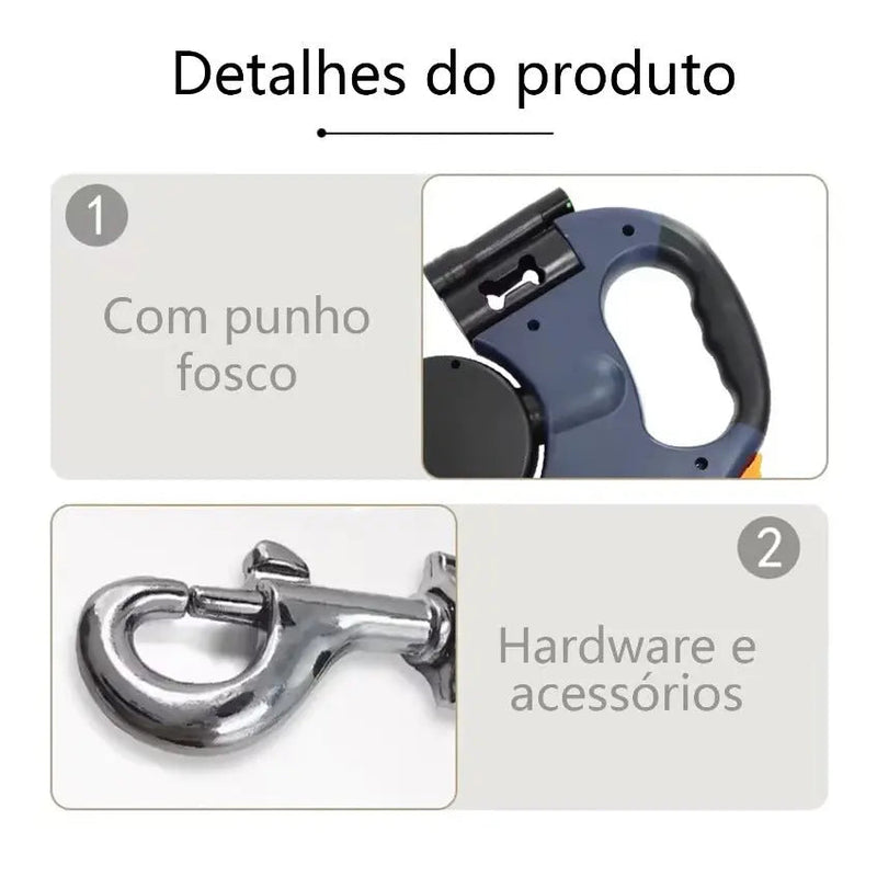 Coleira Dupla com Rotação 360