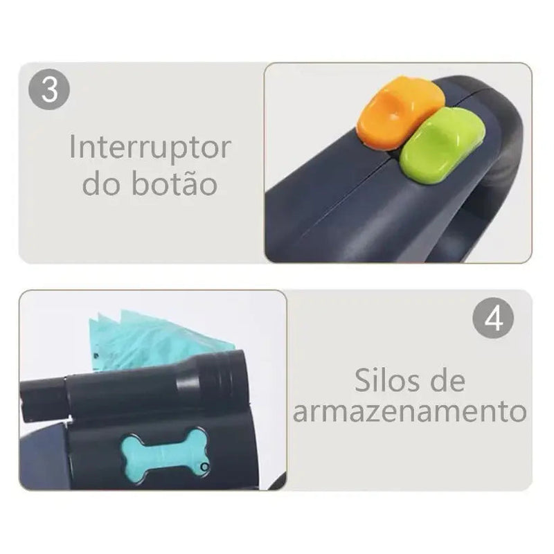 Coleira Dupla com Rotação 360