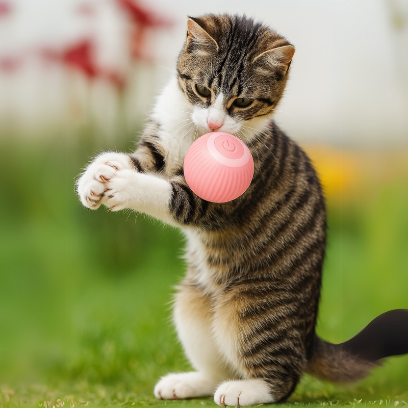 Bola Inteligente Interativa para Pets – Estímulo Físico e Mental com Carregamento USB