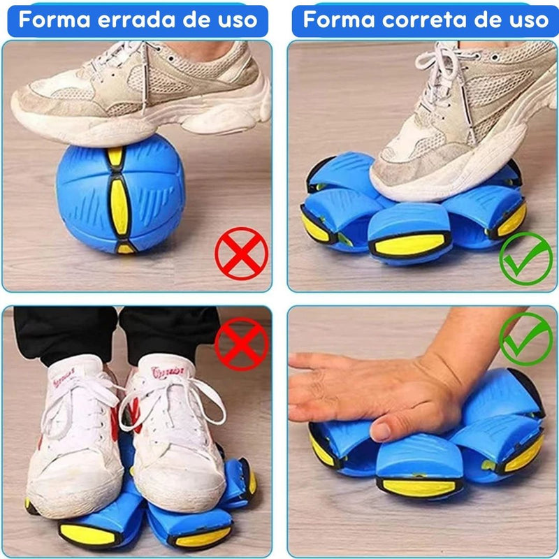 Bola UFO Voadora para Cães – Brinquedo Interativo com Lançamento a Distância