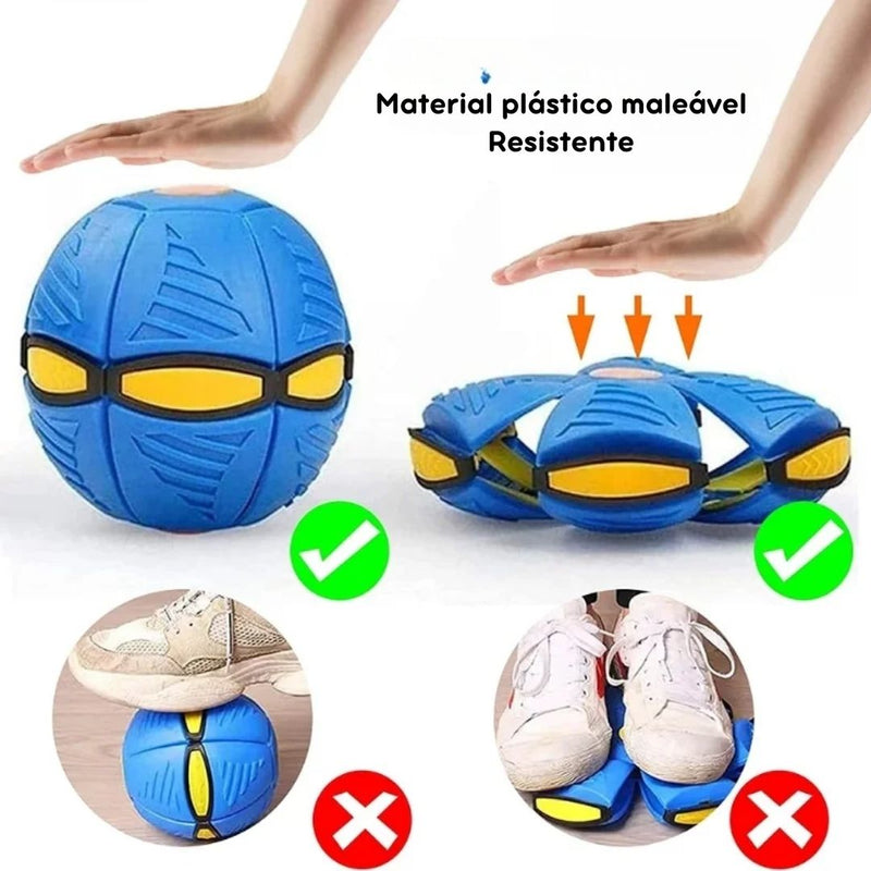 Bola UFO Voadora para Cães – Brinquedo Interativo com Lançamento a Distância