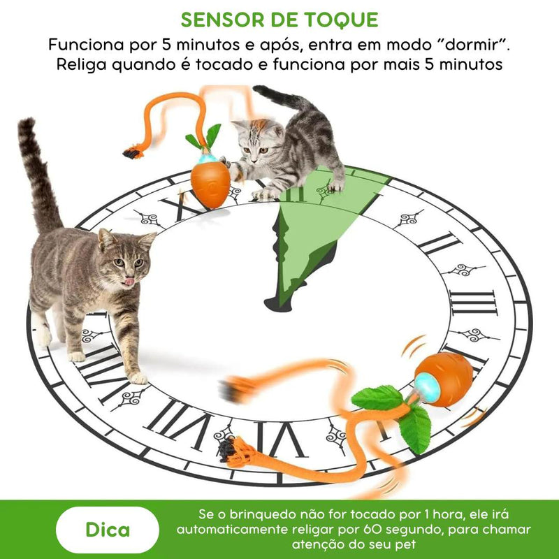 Brinquedo Interativo Recarregável Cenoura para Pets – Estímulo Cognitivo e Diversão