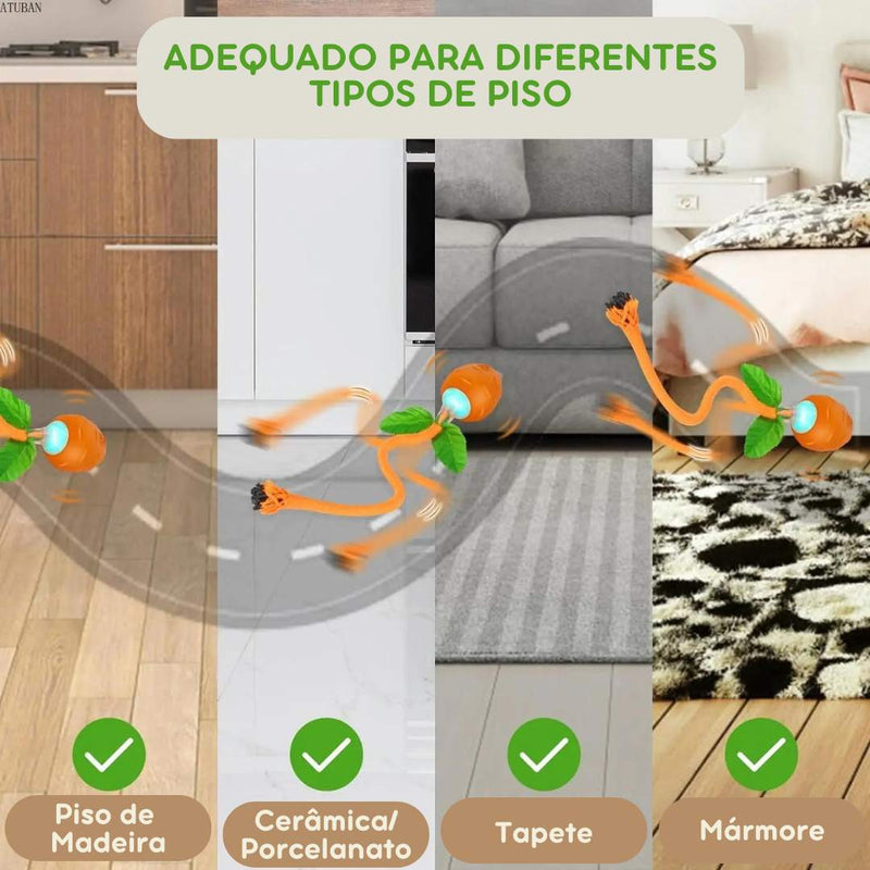 Brinquedo Interativo Recarregável Cenoura para Pets – Estímulo Cognitivo e Diversão