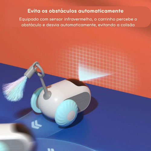 Carrinho Interativo para Pets – Estimula a Curiosidade com Movimento Inteligente
