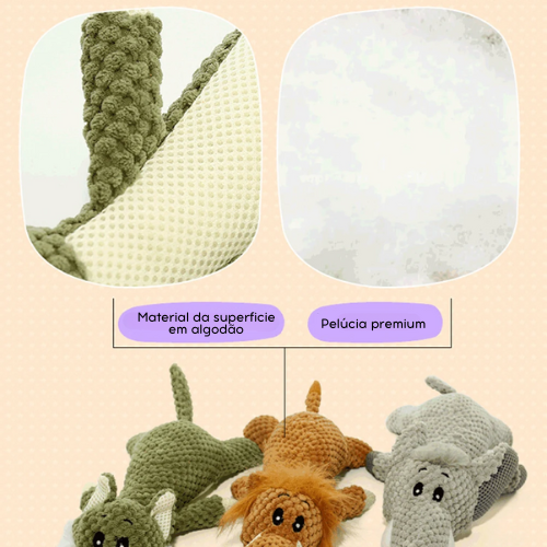 Brinquedo de Pelúcia Selva para Pets – Estímulo e Conforto