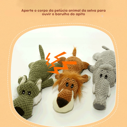 Brinquedo de Pelúcia Selva para Pets – Estímulo e Conforto