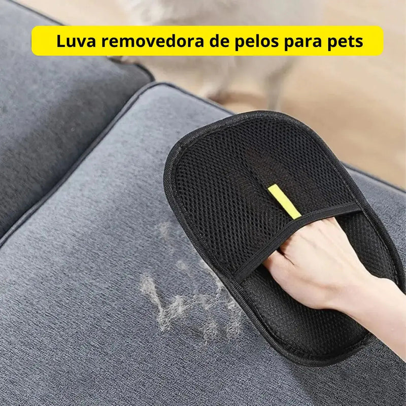 Luva Mágica Tira-Pelos JeitoPet