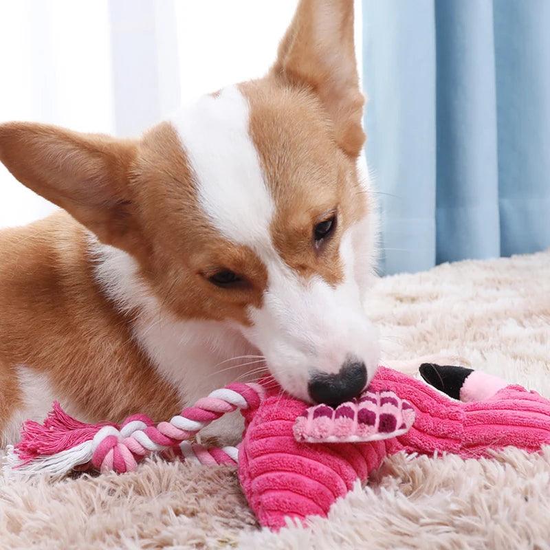 Pelúcia de Flamingo Festivo para Cães e Gatos