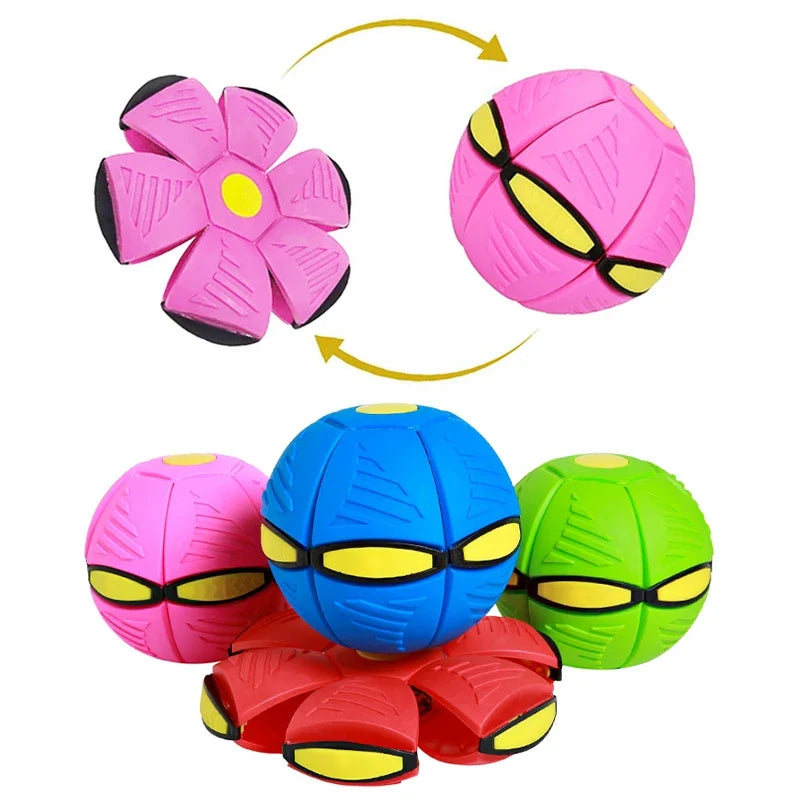 Bola UFO Voadora para Cães – Brinquedo Interativo com Lançamento a Distância