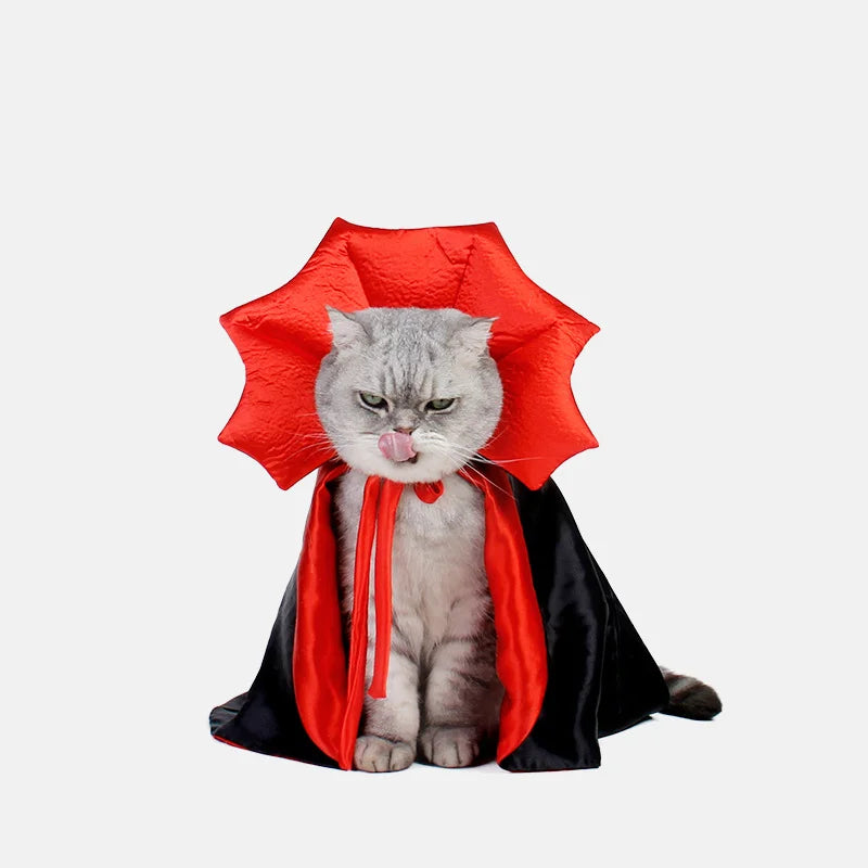 Fantasia Capa de Vampiro para Pets – Com Ajuste Fácil