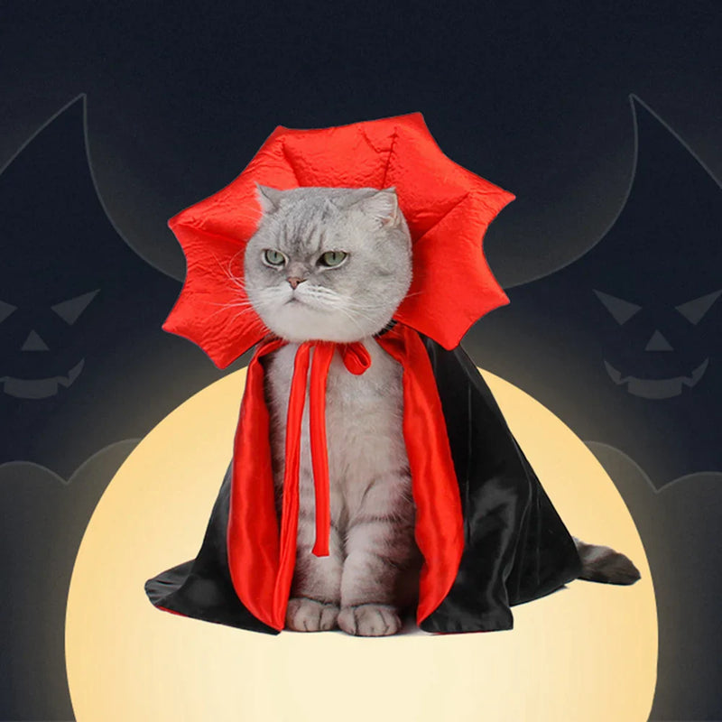 Fantasia Capa de Vampiro para Pets – Com Ajuste Fácil