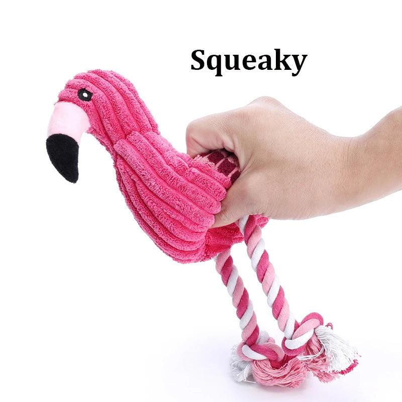 Pelúcia de Flamingo Festivo para Cães e Gatos
