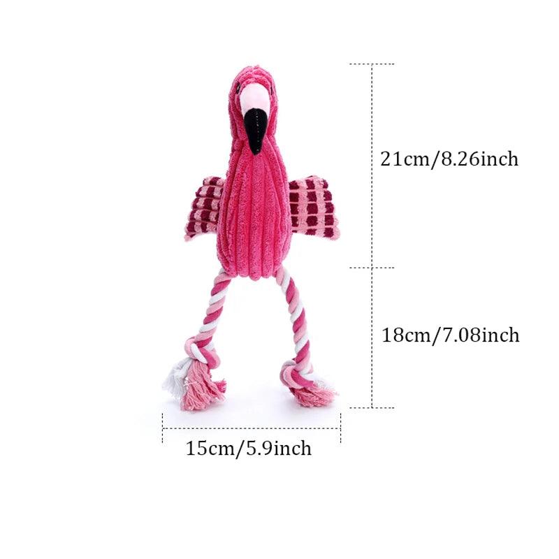 Pelúcia de Flamingo Festivo para Cães e Gatos