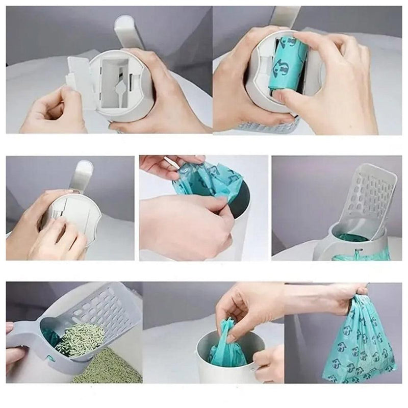 Pá Higiênica com Dispenser para Pets