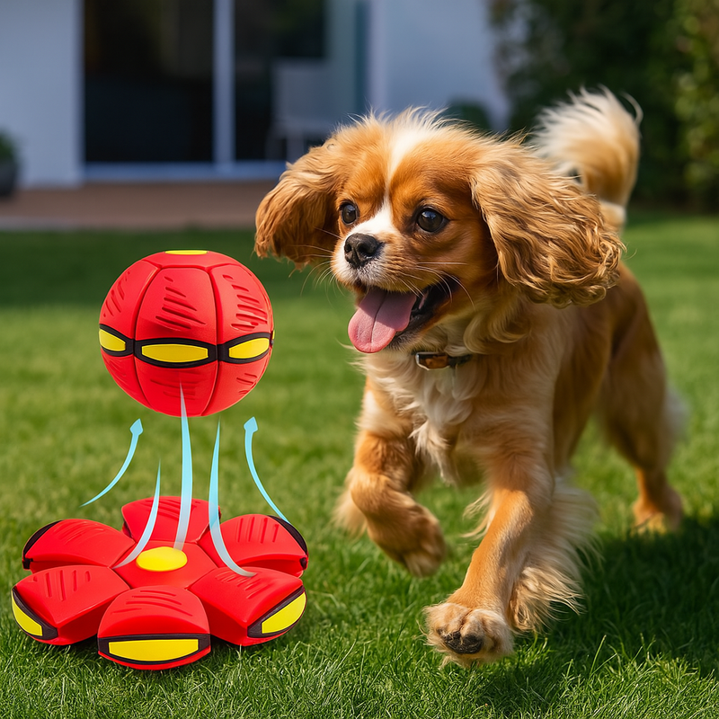 Bola Interativa Voadora – Seu cão nunca se divertiu tanto!